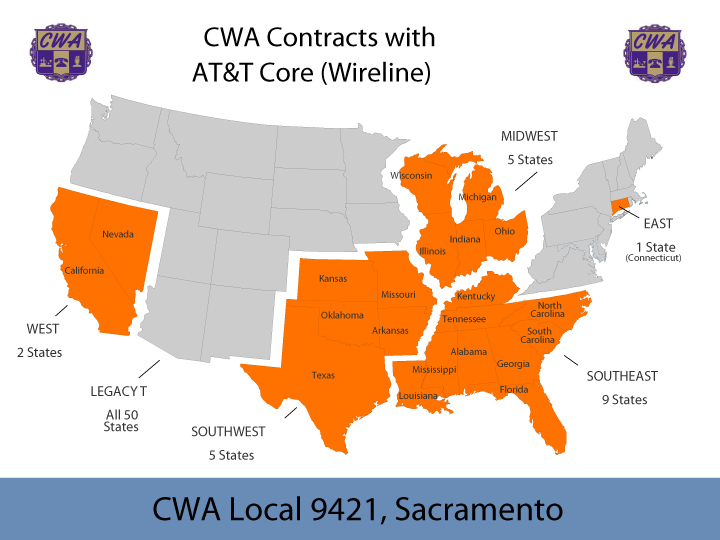 CWA Contracts with ATT Core